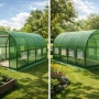 Градинска четирисегментна оранжерия - професионална защита за вашите култури - 4 х 2,5 х 2м, снимка 3