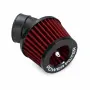 Спортен въздушен филтър 48 mm с два преходника червен, снимка 1