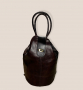 Дамска чанта-раница от естествена кожа в тъмнокафяв цвят
