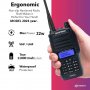 9R PLUS 22W 11000MAH BAOFENG █▬█ █ ▀█ Нови 2026 двубандова Радиостанция Водоустойчиви PMR dual band , снимка 3