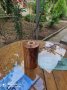Настолна лампа от дърво, снимка 1 - Настолни лампи - 42075100