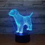 Холограмна 3D LED лампа Лабрадор,RGB Седемцветен Интелигентен Контрол,USB, снимка 2