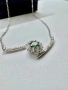 Сребърно колие с мойсанит (Диамант) 0.5 карата, снимка 8