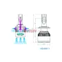 LED крушки C6 H8 36W 6000K комплект 2 броя, снимка 4