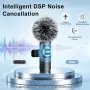 Нови 2 броя мини безжичен микрофон за iPhone iPad Android влог YouTube подкаст 20 м обхват, снимка 2
