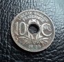 Стара монета 10 сантима 1929 г. Франция - красива !, снимка 3
