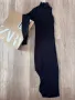 Черна рокля Zara един ръкав дълъг без цепка изразана, снимка 3