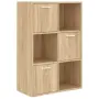 vidaXL Шкаф за съхранение, дъб сонома, 60x29,5x90 см, инженерно дърво（SKU: 801137）, снимка 1