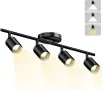 Таванен LED спот Lightbiz с 4 въртящи глави и 4 крушки GU10, снимка 1