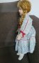 Порцеланова кукла 40см височина! Състояние използвано като ново! , снимка 3