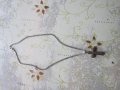 Страхотна верижка верига със стоманен кръст , снимка 1 - Колиета, медальони, синджири - 34780629