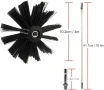 Нов Комплект за почистване на комини, 20 найлонови пръта, 2 четки, снимка 3