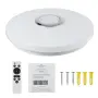 RGBW LED плафон с Bluetooth високоговорител, управление с приложение и дистанционно, 18W, снимка 2