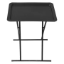 Декоративна сгъваема масичка Mercado Trade, Метал, Черна, снимка 2