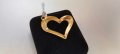 Нова Златна висулка сърце-1,47гр/14кр, снимка 5