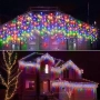 12метра Коледни Светлини Тип Завеса  Подходящи и за Външни Условия  Контролер с 8режима на Светене  , снимка 5