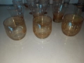 Ретро тънкостенни стъклени чаши за вода и алкохол, снимка 7