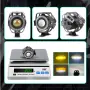 LED проекторен фар за мотоциклет с RGB halo пръстен, снимка 5