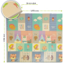 4129  Сгъваемо детско килимче за игра, топлоизолиращо 180x200х1см - Мече и горски животни, снимка 7
