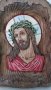 Красива икона Христос, дърворезба, снимка 2