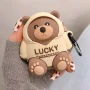 Луксозен силиконов калъф кейс за airpods 1, 2 Mече Teddy bear, снимка 1