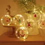 Светещи LED рингове с коледни фигурки, тип завеса 3м, 10 ринга на ток., снимка 2
