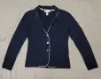 Дамска синя плетена жилетка с дълъг ръкав Banana Republic, размер XS, снимка 1