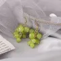 Свежо лятно изкушение обеци зелено грозде, снимка 6
