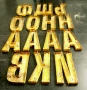 Метални букви - Бронз 3D, снимка 5