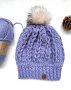 Ръчно Плетена Зимна Дамска Шапка С Помпон, зимни шапки, плетени шапки, вълнени шапки, дамски шапки