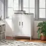 HOMCOM Заключващ се стоманен шкаф с 2 врати, офис шкаф, снимка 2