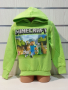 Нов детски суичър в зелен цвят с дигитален печат MINECRAFT, снимка 1
