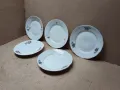 Комплект 5 Броя Стари Български Порцеланови Чиний, Стара Българска Порцеланова Чиния. , снимка 1