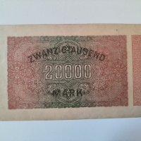 Германия 20000 марки 1923 година г42, снимка 2 - Нумизматика и бонистика - 42572369