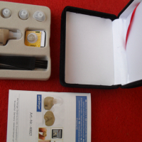 ОРИГИНАЛ мини „Weinberger“ немскки слухов апарат с регулирне на звука+ 3 размера тапи+ сертификат, снимка 7 - Слухови апарати - 44805906