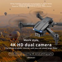 § Нови 3 цвята E99 PRO Dron 4k HD 2 камери WIFI FPV Въздушна фотография избягва препятствия Вносител, снимка 10 - Дронове и аксесоари - 39821125