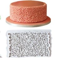 Гънки къдрички текстура релефна пано силиконов молд форма декорация торта фондан, снимка 1 - Форми - 41933754