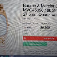 Златен 18к. Дамски часовник Baume&Mercier 78.4 гр.в 14k./злато златни златна/, снимка 16 - Дамски - 35772590