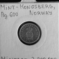 Монета Швеция 25 Йоре 1876 г. Крал Оскар II - Сребро, снимка 2 - Нумизматика и бонистика - 31649479