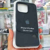 калъф за iPhone 15 Pro Max силиконов черен, снимка 1 - Калъфи, кейсове - 42415180