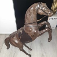 стар кожен кон, снимка 1 - Антикварни и старинни предмети - 41924119