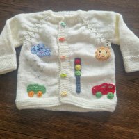 Ръчно плетена жилетка , снимка 1 - Жилетки и елечета за бебе - 41838837