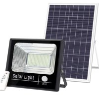 Външна соларна лампа 80W с отделен панел, LED Прожектор, снимка 1 - Соларни лампи - 40779483