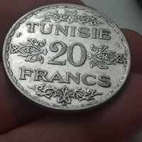 20 франка 1934 година Тунис сребро

, снимка 5 - Нумизматика и бонистика - 41731840