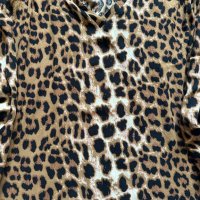 Голяма лятна дамска блуза в животински принт (размер 3ХЛ), снимка 2 - Корсети, бюстиета, топове - 41578432