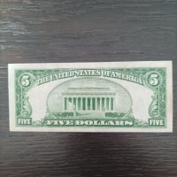 Банкнота от пет долара 1934 г., снимка 2 - Нумизматика и бонистика - 41856021