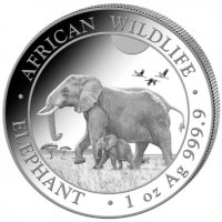 Сребро 1 oz Сомалийски Слон 2022
