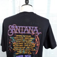Santana 2015 Euro Tour Double Sided Graphic T-Shirt  Official Merch - мъжка тениска размер XL  , снимка 7 - Тениски - 44498996