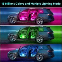 Вътрешно осветление на кола автомобил Winzwon LED интериор аксесоар за кола подарък за кола, снимка 11 - Аксесоари и консумативи - 41717355