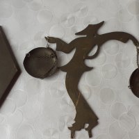Гейша  - декоративна везна, месинг бронз теглилка фигура жена, снимка 5 - Статуетки - 41964955